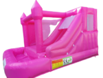 Pink 3 in 1 combo {bounce, slide & attached mini pond}