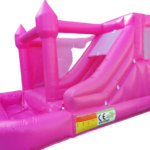 Pink 3 in 1 combo {bounce, slide & attached mini pond}