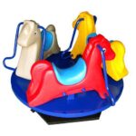 TRIO HORSE MERRY GO ROUND