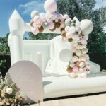 White 3 in 1 Castle {bounce, slide & mini pond}