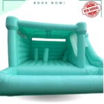 Teal 3 in 1 Castle {bounce, slide + mini pond}