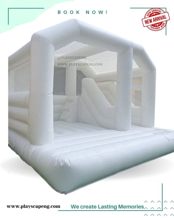 White Dome-2 in 1 Castle {bounce & slide} - Image 2