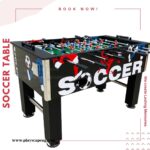 Soccer Table - Black/Red