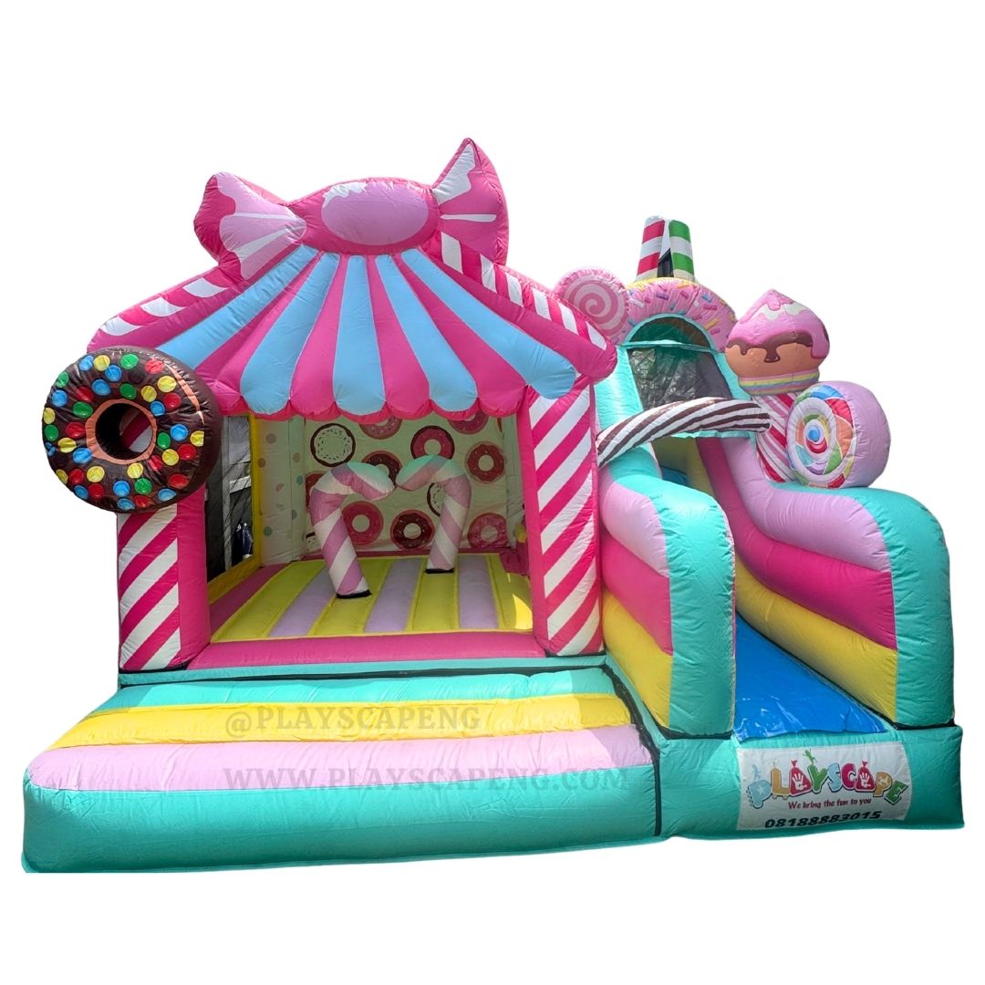 WEBSITE PHOTOS 1080 X 1080 (1) Candy Bounce & Slide Combo - Image 1